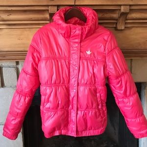 Adidas Hot Pink Puffy Coat